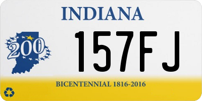 IN license plate 157FJ