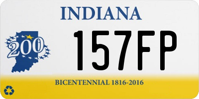 IN license plate 157FP