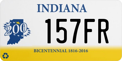 IN license plate 157FR