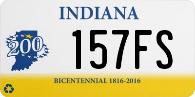 IN license plate 157FS