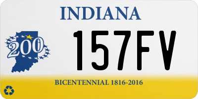 IN license plate 157FV