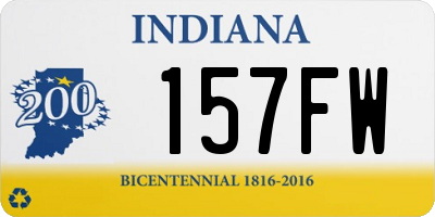 IN license plate 157FW