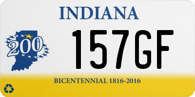 IN license plate 157GF