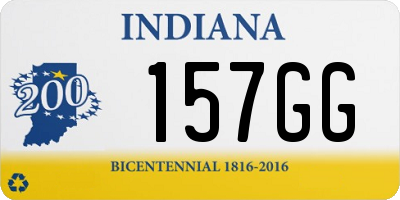 IN license plate 157GG