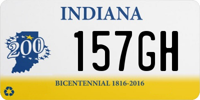 IN license plate 157GH