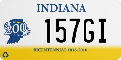 IN license plate 157GI