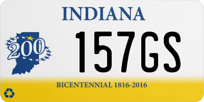 IN license plate 157GS