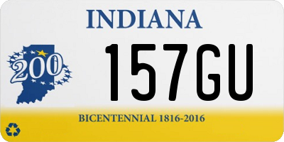 IN license plate 157GU