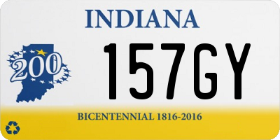 IN license plate 157GY