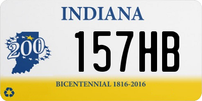 IN license plate 157HB