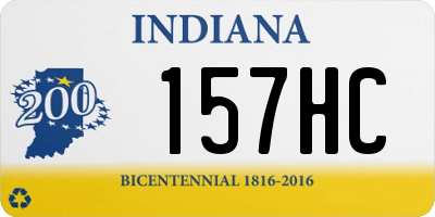 IN license plate 157HC
