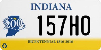 IN license plate 157HO