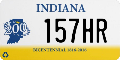 IN license plate 157HR