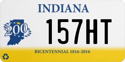 IN license plate 157HT