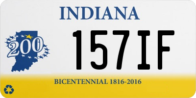 IN license plate 157IF