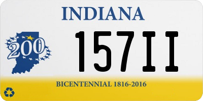 IN license plate 157II