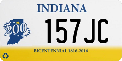 IN license plate 157JC