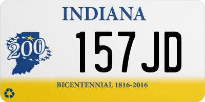 IN license plate 157JD