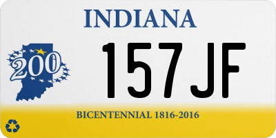 IN license plate 157JF
