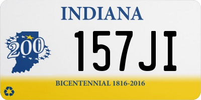 IN license plate 157JI