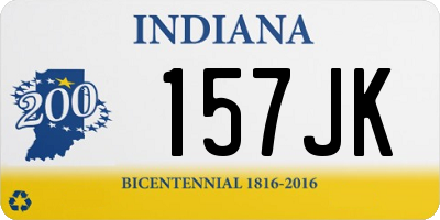 IN license plate 157JK