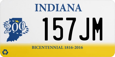 IN license plate 157JM