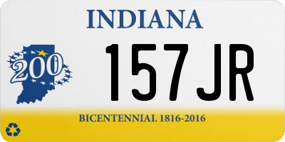 IN license plate 157JR