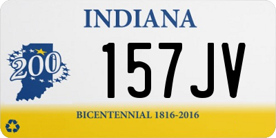 IN license plate 157JV