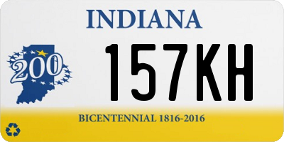 IN license plate 157KH