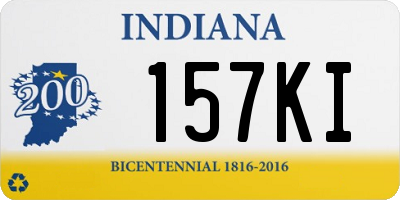 IN license plate 157KI