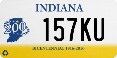 IN license plate 157KU