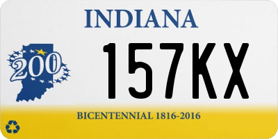 IN license plate 157KX