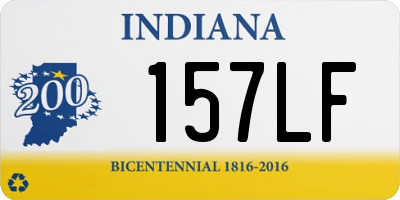 IN license plate 157LF