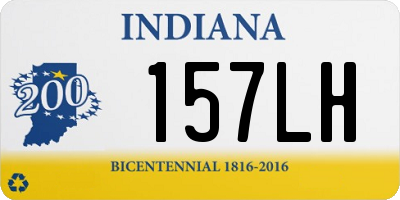 IN license plate 157LH