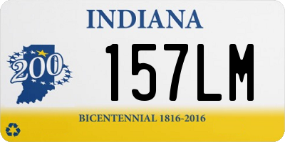 IN license plate 157LM