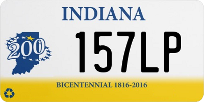 IN license plate 157LP