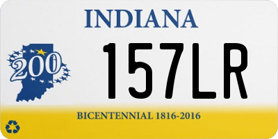 IN license plate 157LR