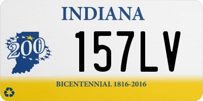 IN license plate 157LV