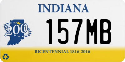 IN license plate 157MB