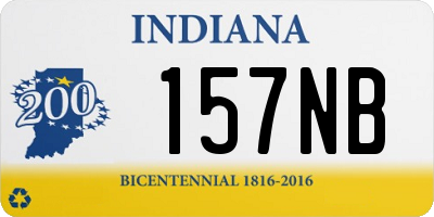 IN license plate 157NB