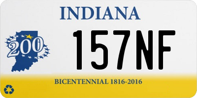 IN license plate 157NF