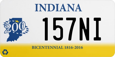 IN license plate 157NI