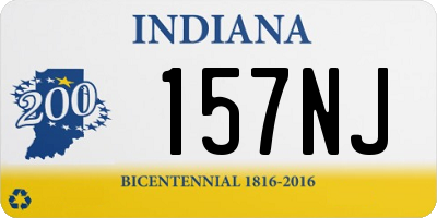 IN license plate 157NJ