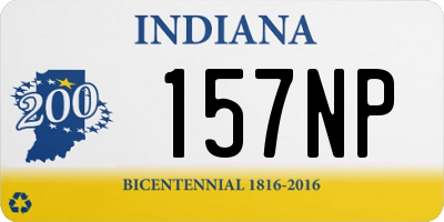 IN license plate 157NP