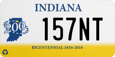IN license plate 157NT