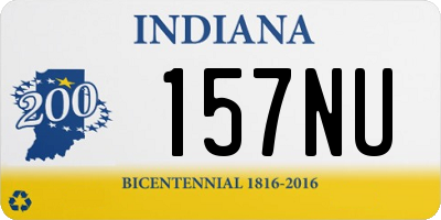 IN license plate 157NU