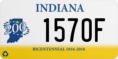 IN license plate 157OF