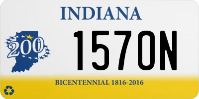 IN license plate 157ON