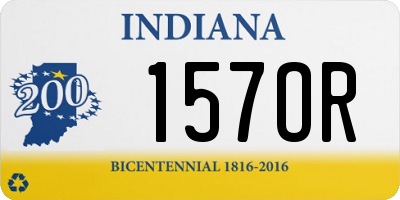IN license plate 157OR