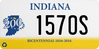 IN license plate 157OS